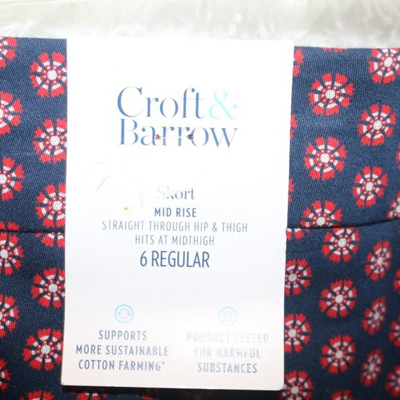 Croft & Barrow ladies woven skort size 6 regular NWT - Picture 4 of 5